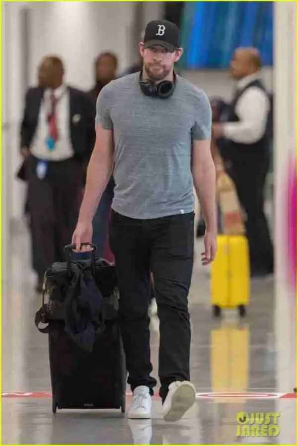 John Krasinski Jets To Atlanta to Meet Up with Wife Emily Blunt